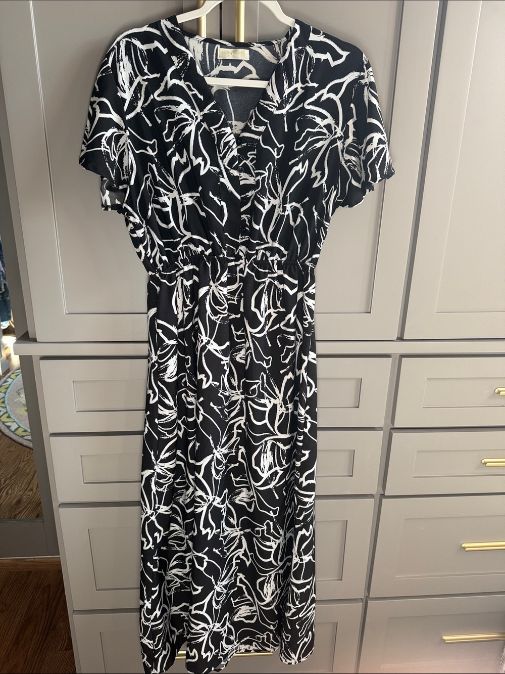 Seven Islands Black & White Floral Maxi Dress - Women
